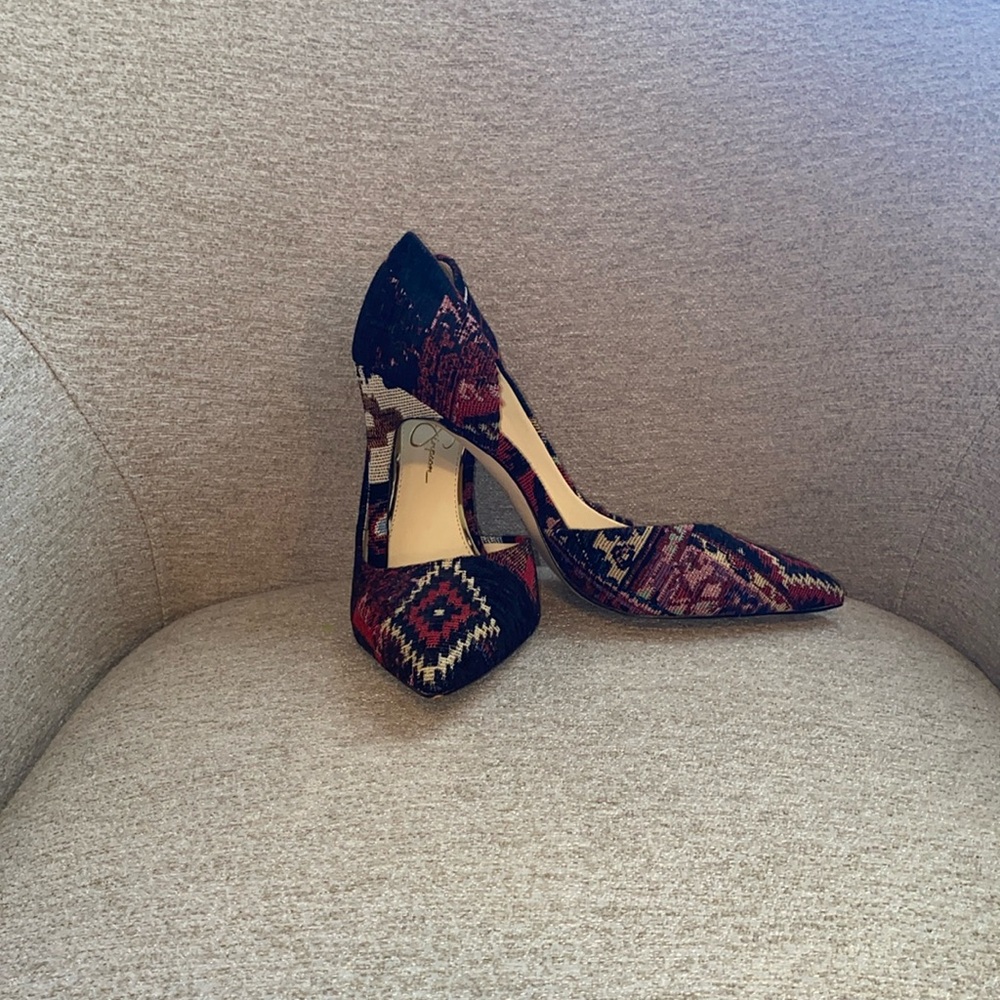 Jessica Simpson Women's Prizma Pointed Toe D'Orsay Heels Pumps